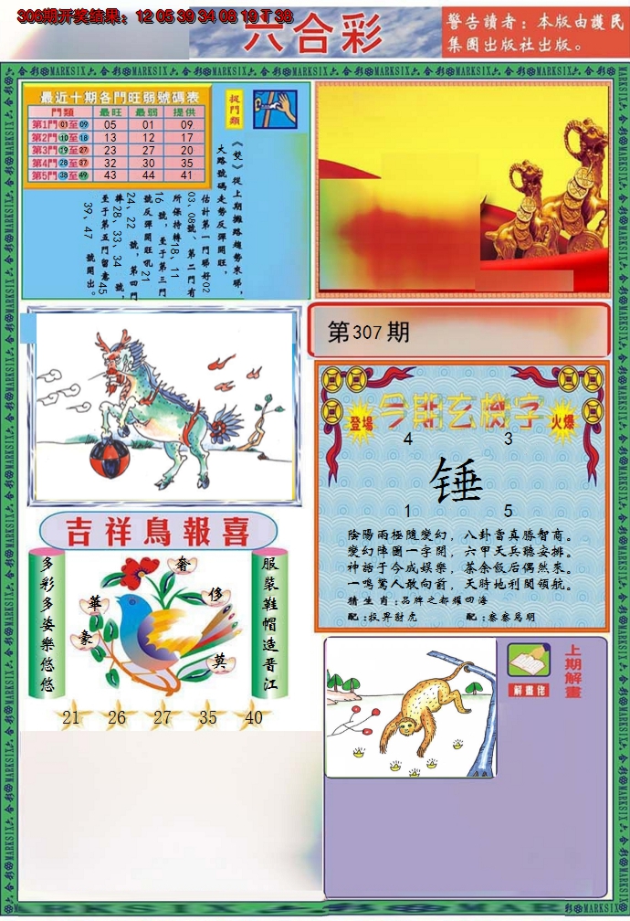 2024307期九龍2011A(推荐)