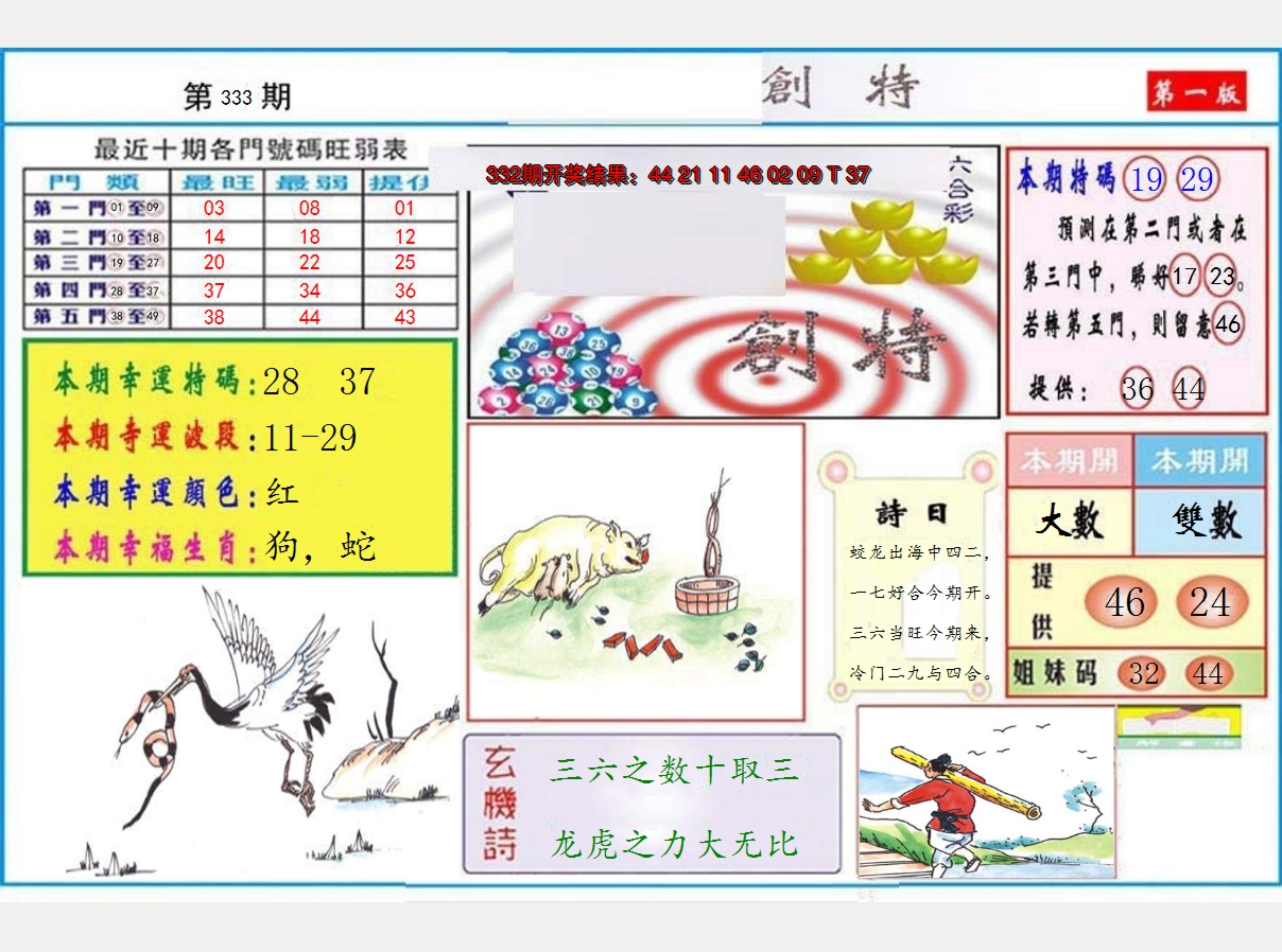2024333期九龍创特A(推荐)