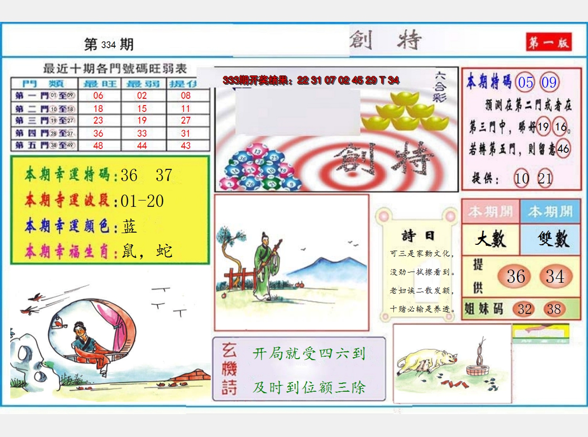 2024334期九龍创特A(推荐)