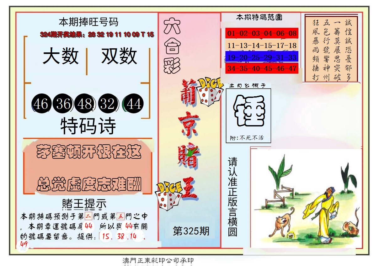 2024325期葡京赌王彩