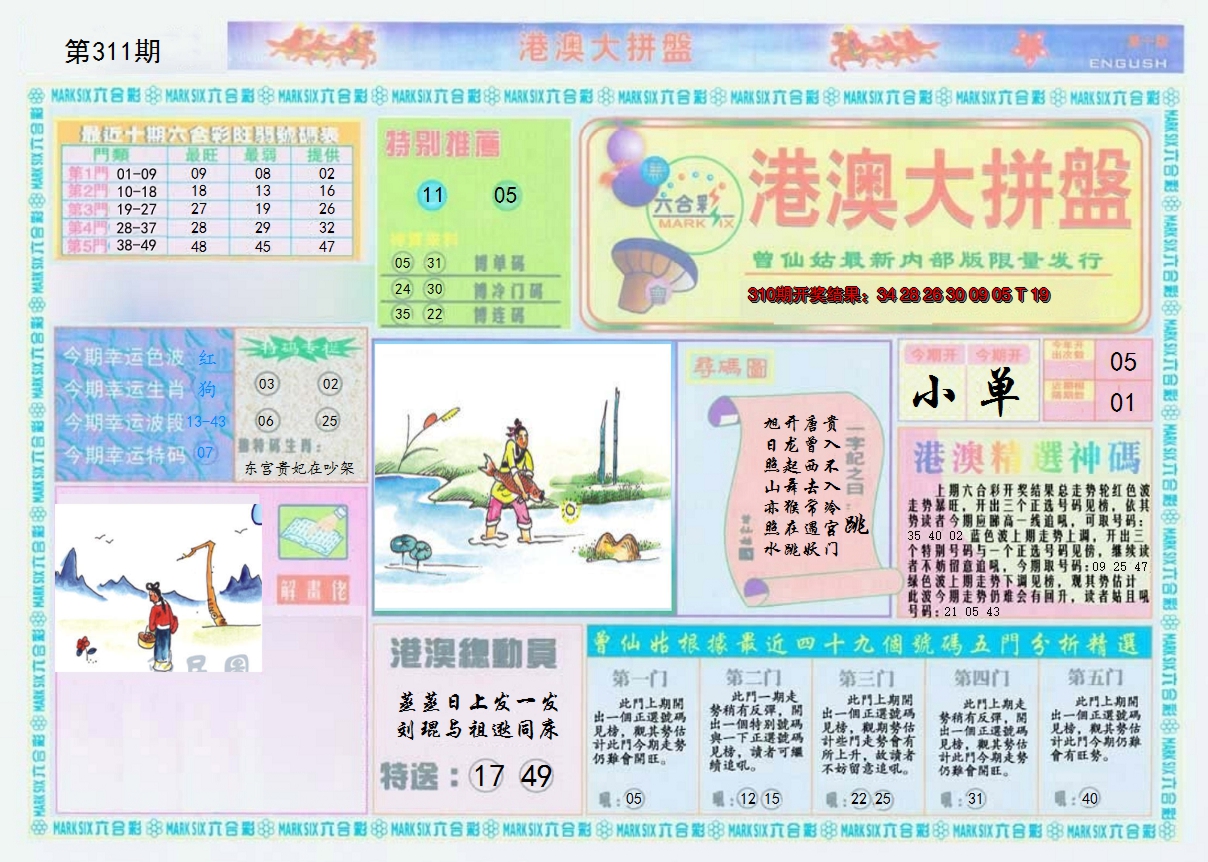 2024311期港澳大拼盘A