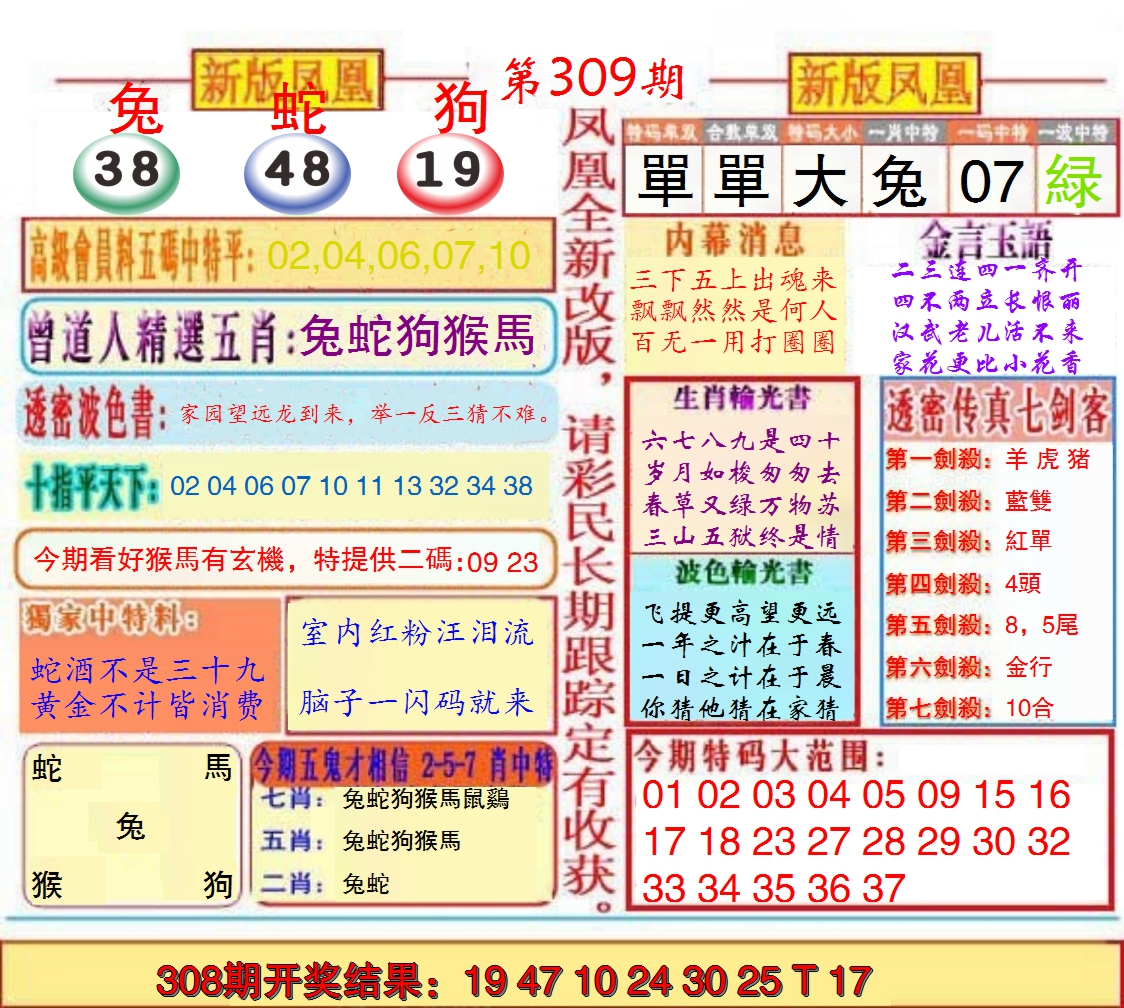 2024309期另二代凤凰报