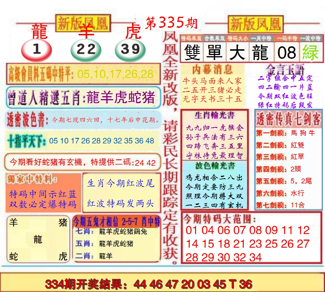 2024335期另二代凤凰报