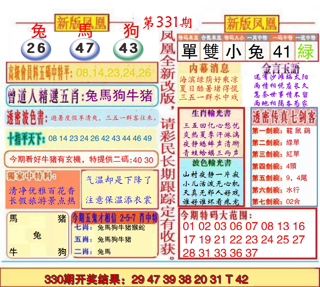 2024331期另二代凤凰报