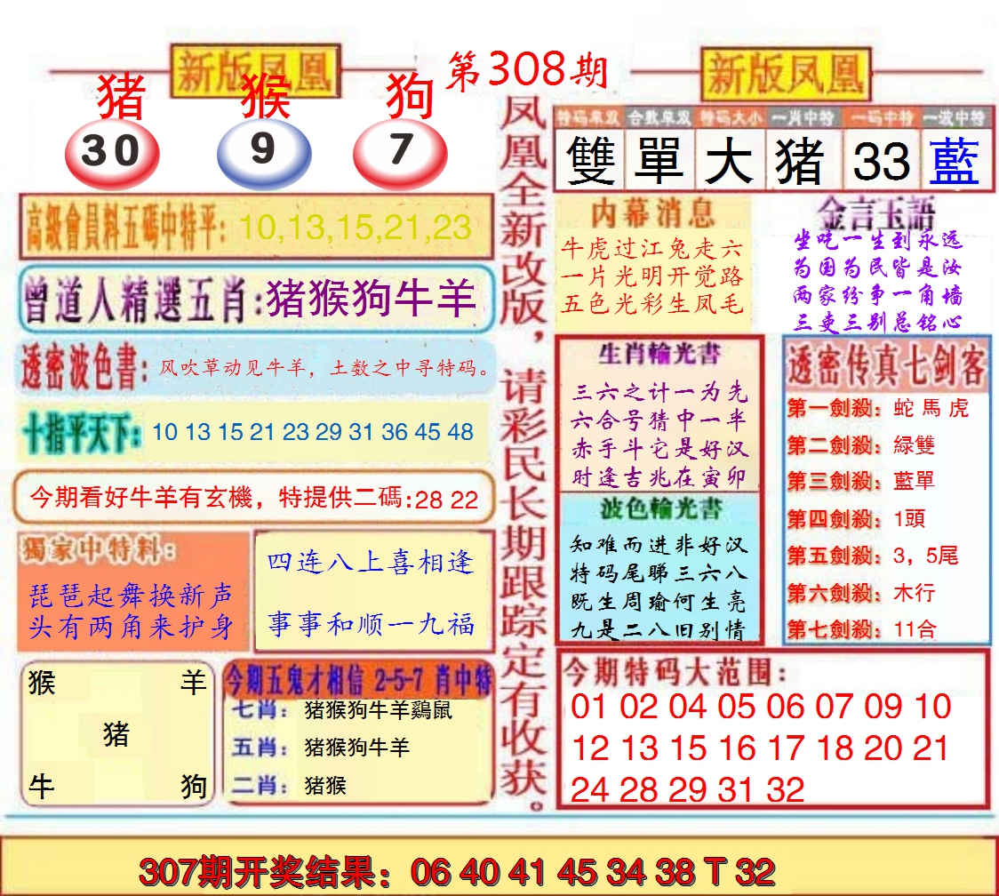 2024308期另二代凤凰报