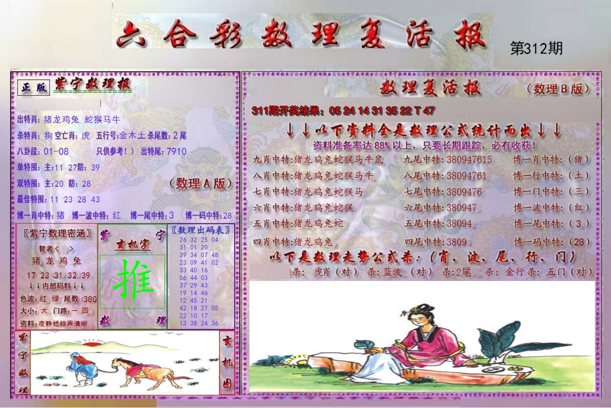 2024312期数理复活报