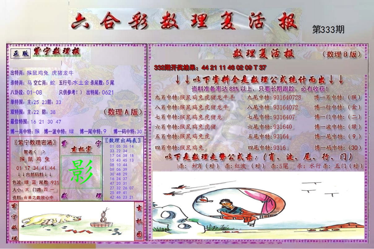 2024333期数理复活报