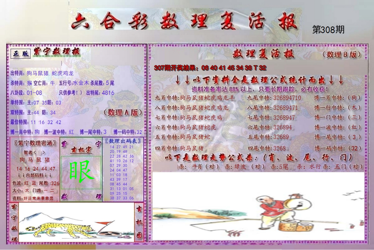2024308期数理复活报