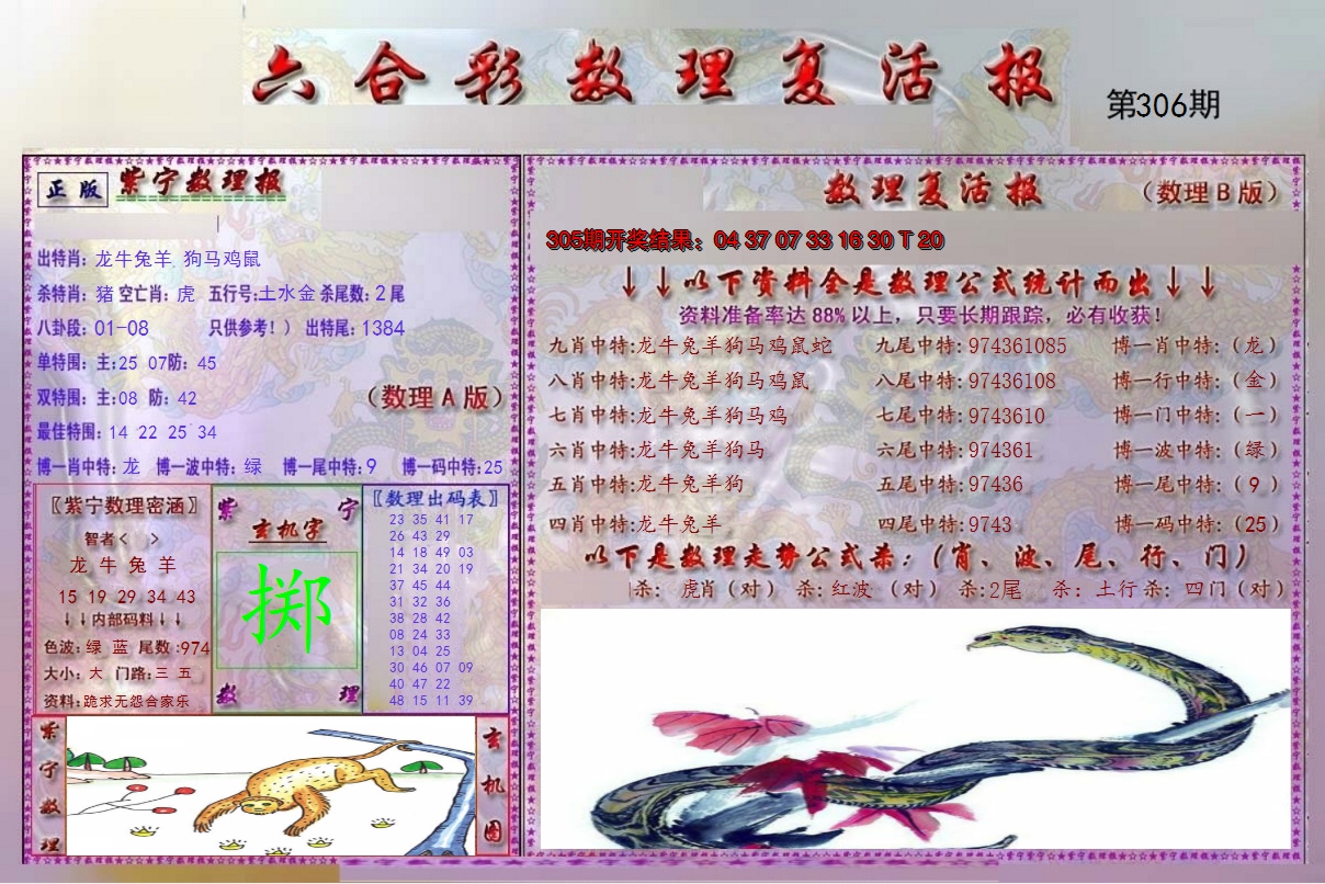 2024306期数理复活报