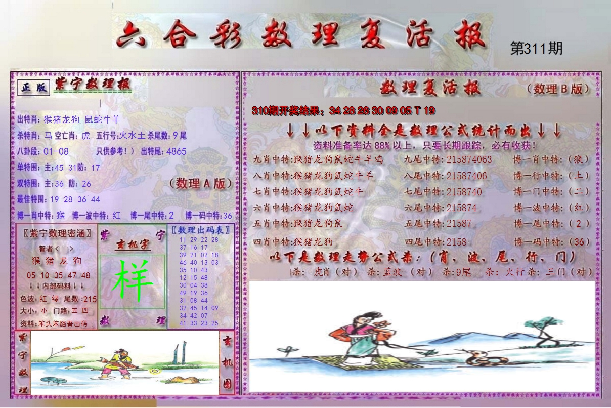 2024311期数理复活报