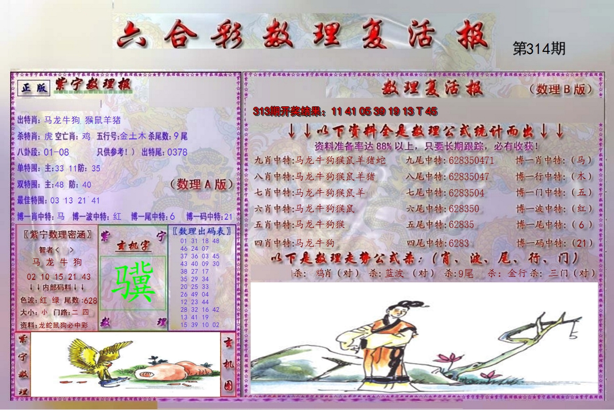 2024314期数理复活报