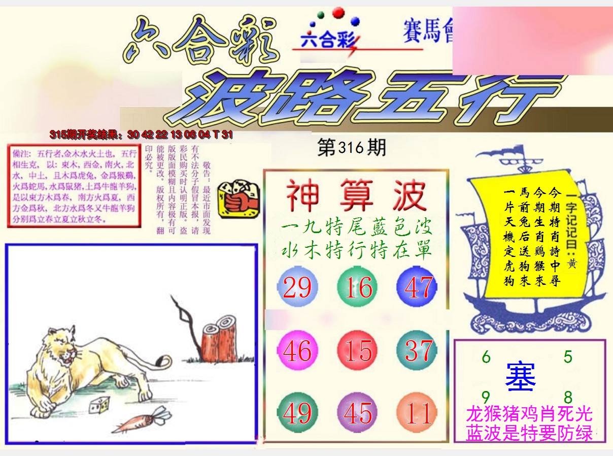 2024316期波路五行