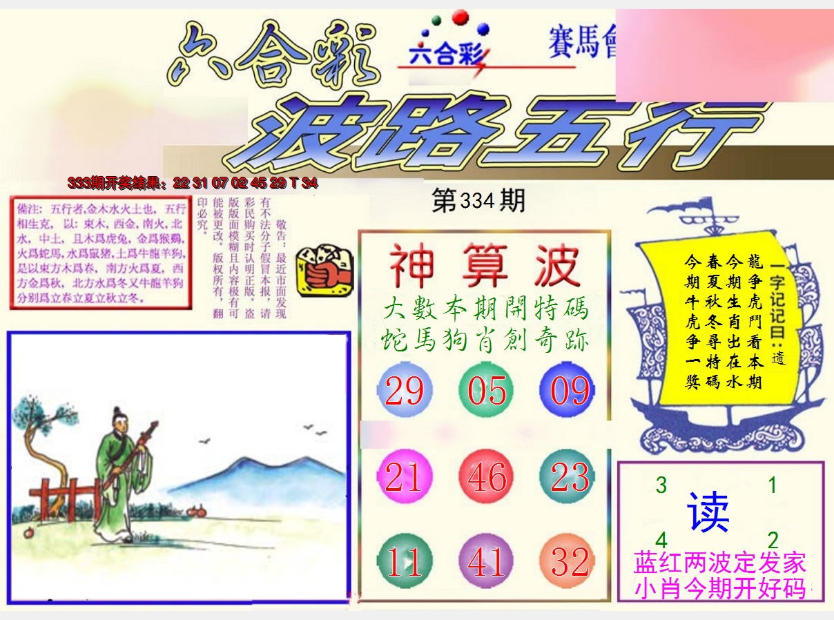 2024334期波路五行