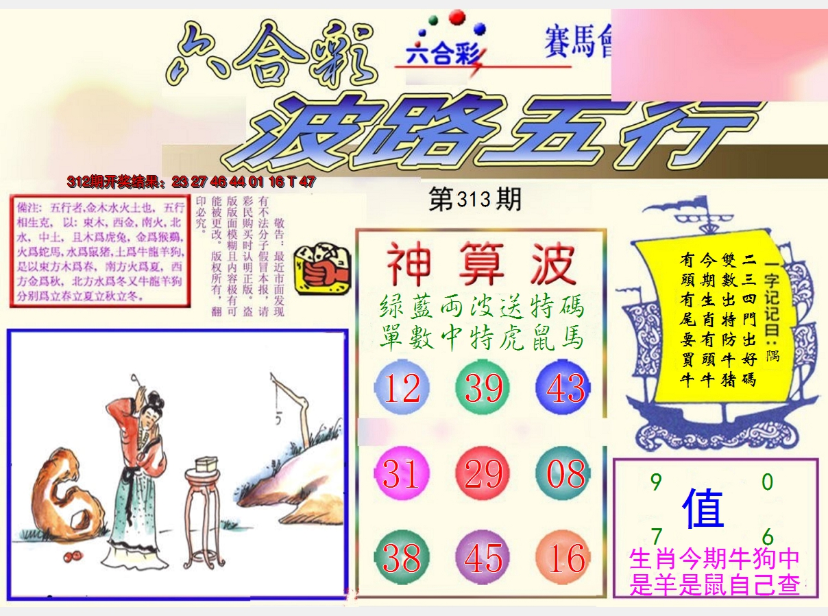 2024313期波路五行