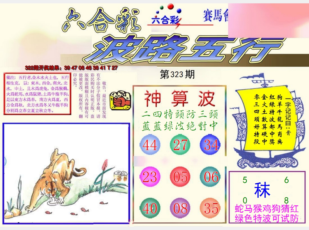 2024323期波路五行