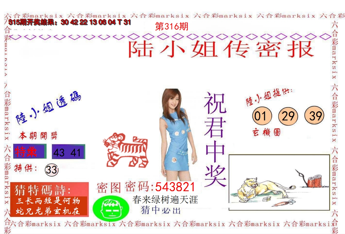 2024316期陆小姐传密A