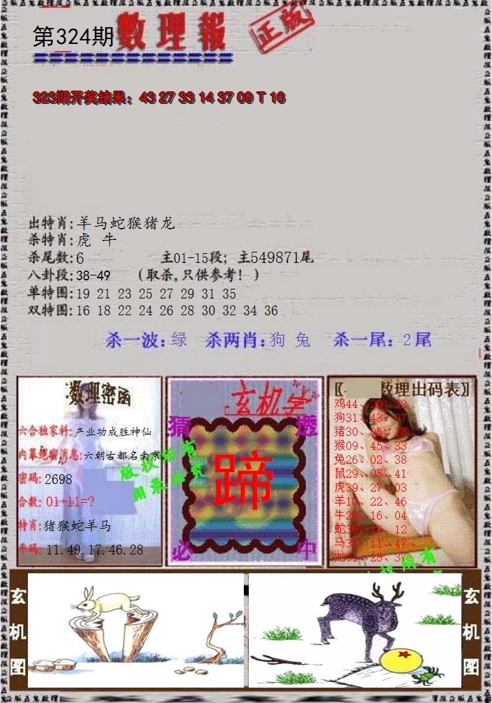 2024324期数理报
