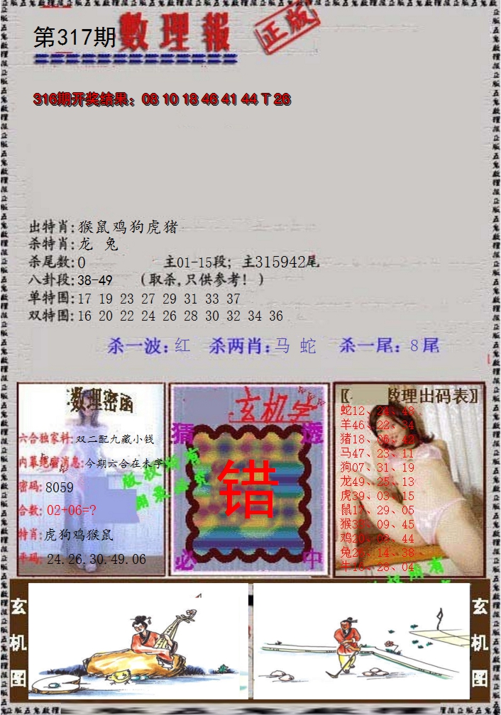 2024317期数理报