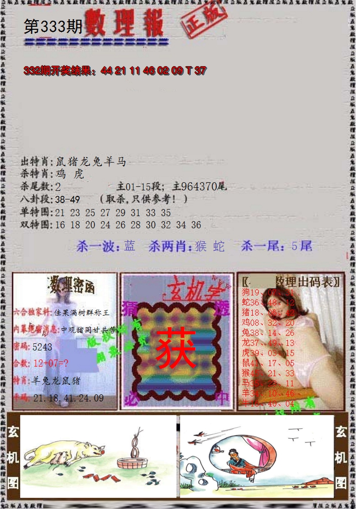 2024333期数理报