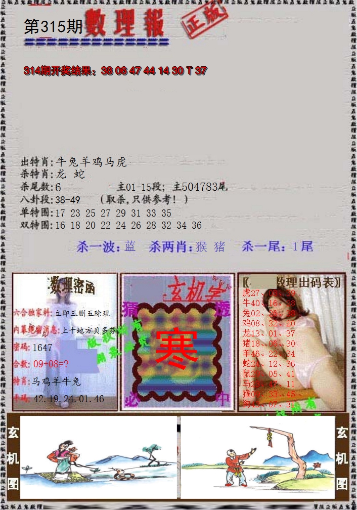2024315期数理报