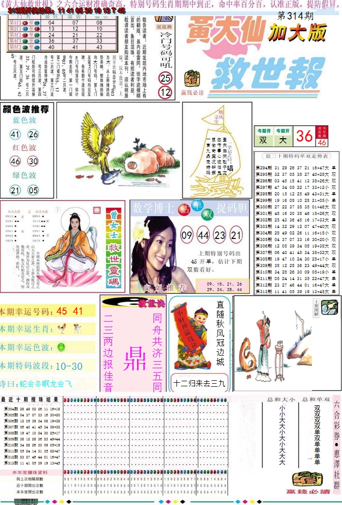 2024314期黄大仙救世A加大版