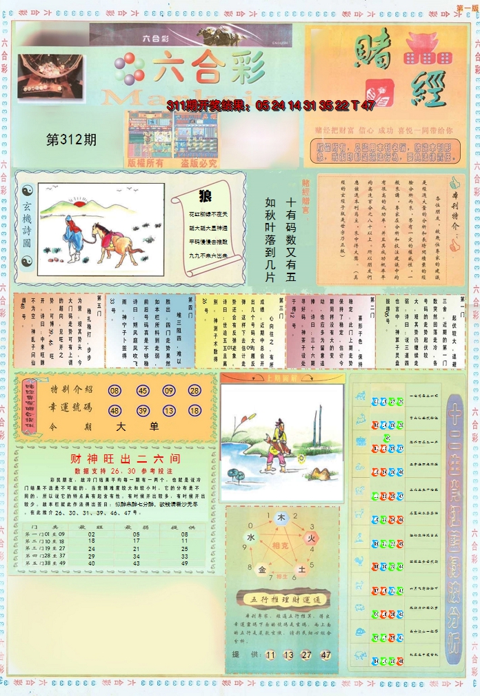 2024312期小赌经A
