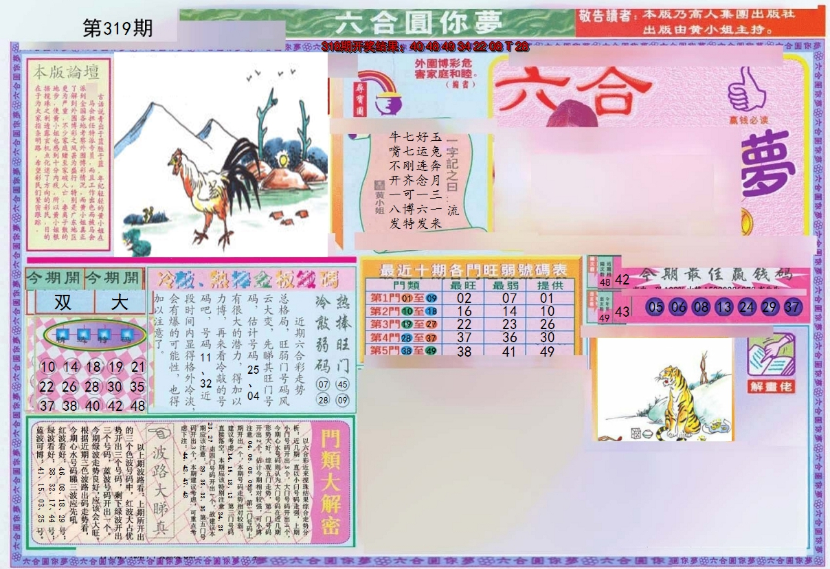 2024319期(新版)六合圆你梦A