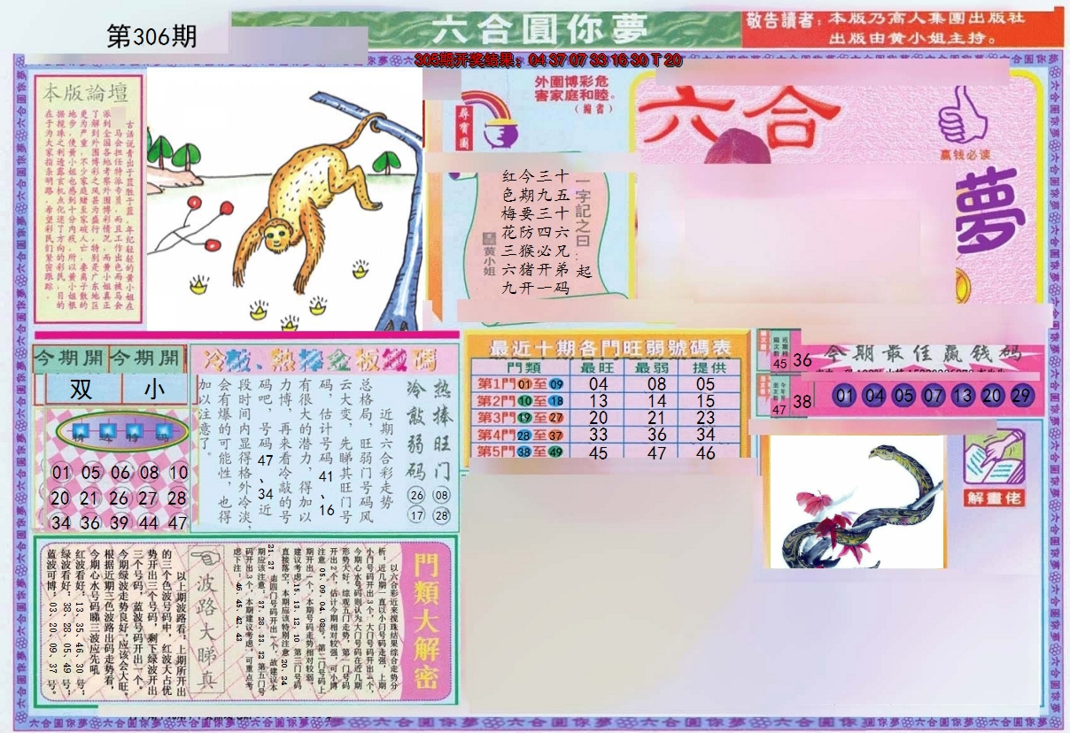 2024306期(新版)六合圆你梦A