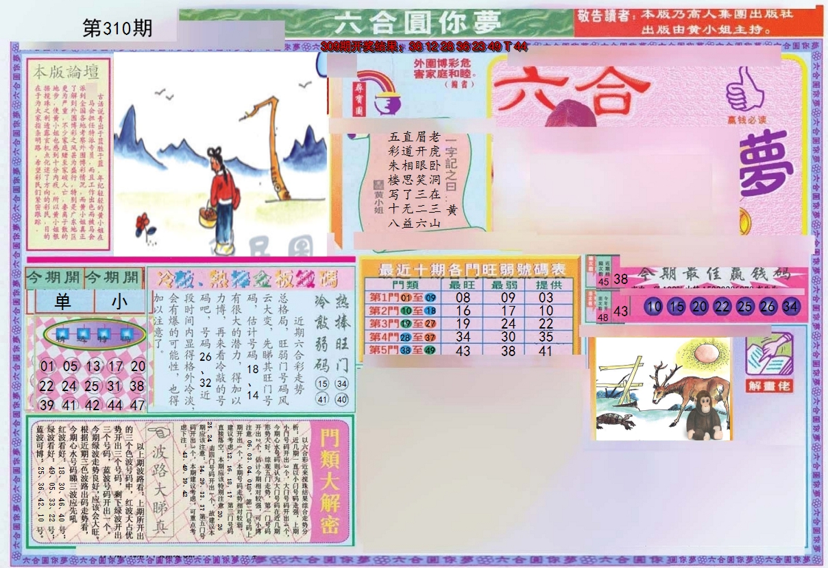 2024310期(新版)六合圆你梦A