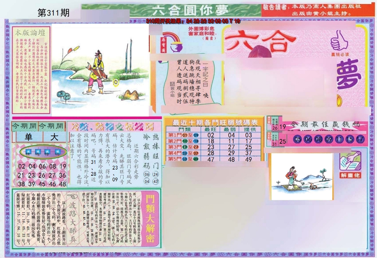2024311期(新版)六合圆你梦A