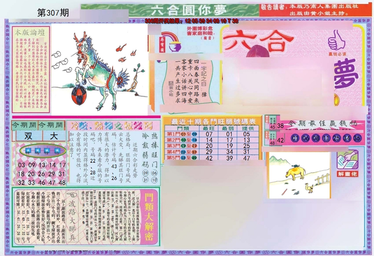 2024307期(新版)六合圆你梦A