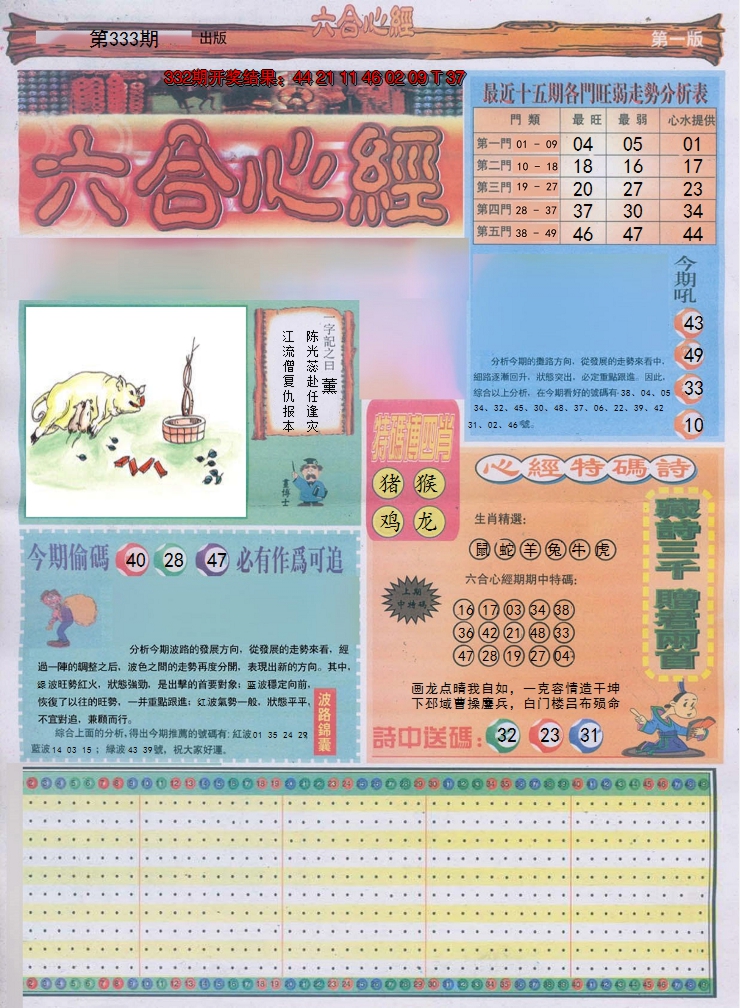 2024333期六合心经A