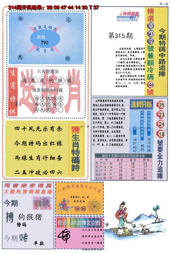 2024315期曾道人内幕消息B