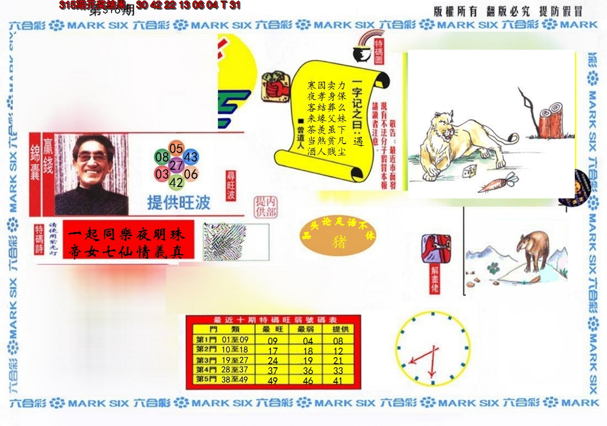 2024316期特码王(信封)