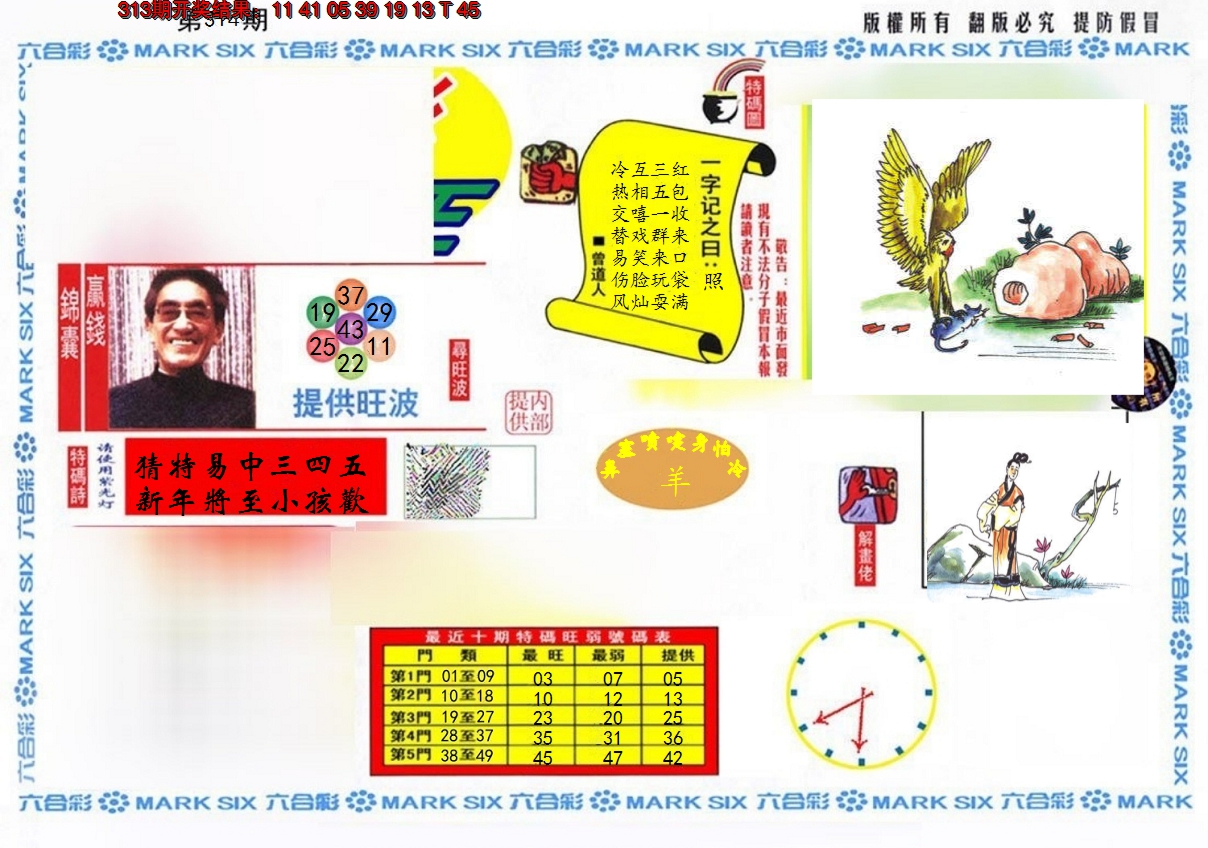 2024314期特码王(信封)