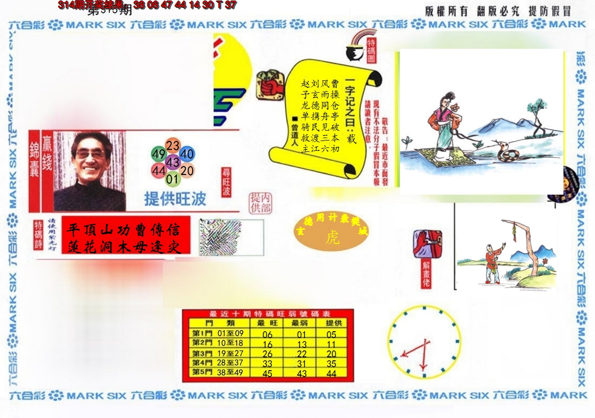 2024315期特码王(信封)