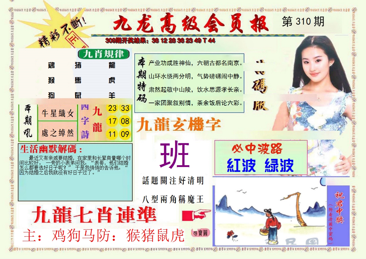 2024310期九龙高级会员报