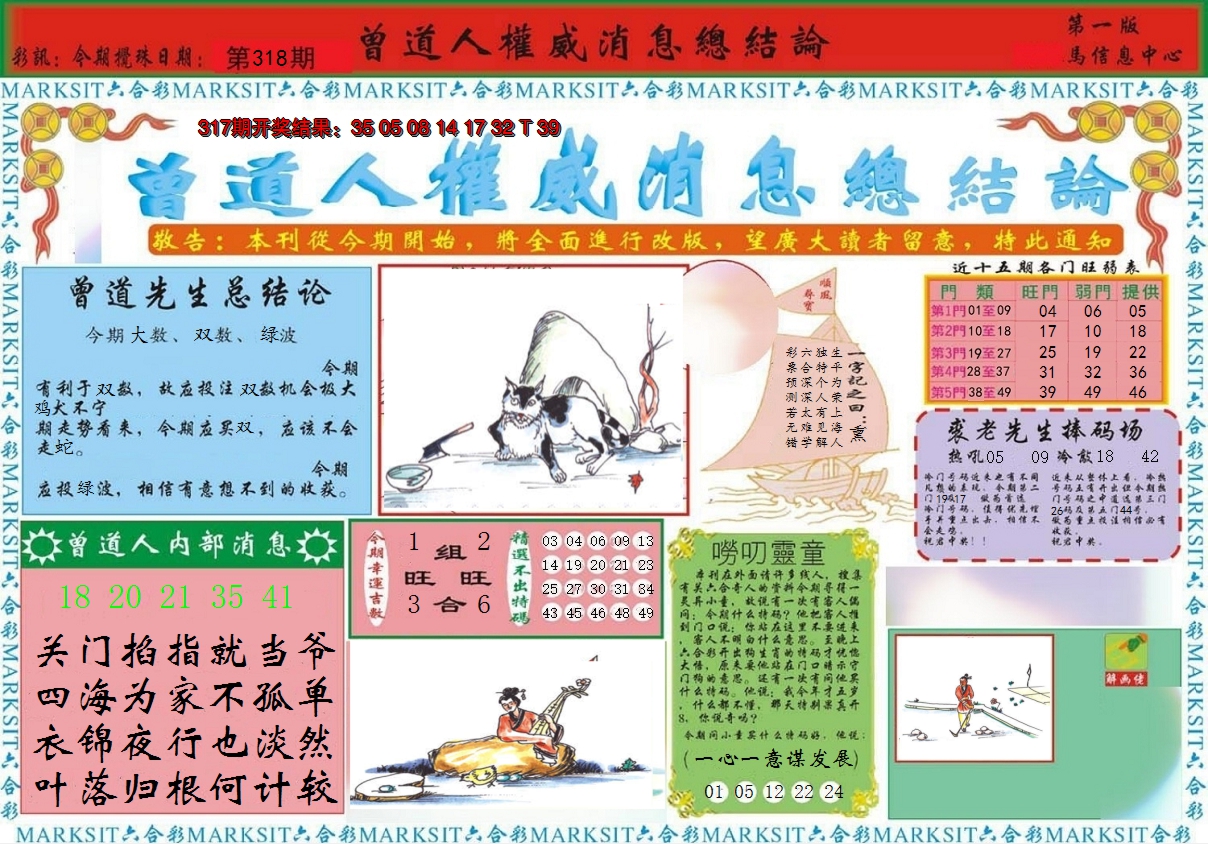 2024318期曾道人权威消息A
