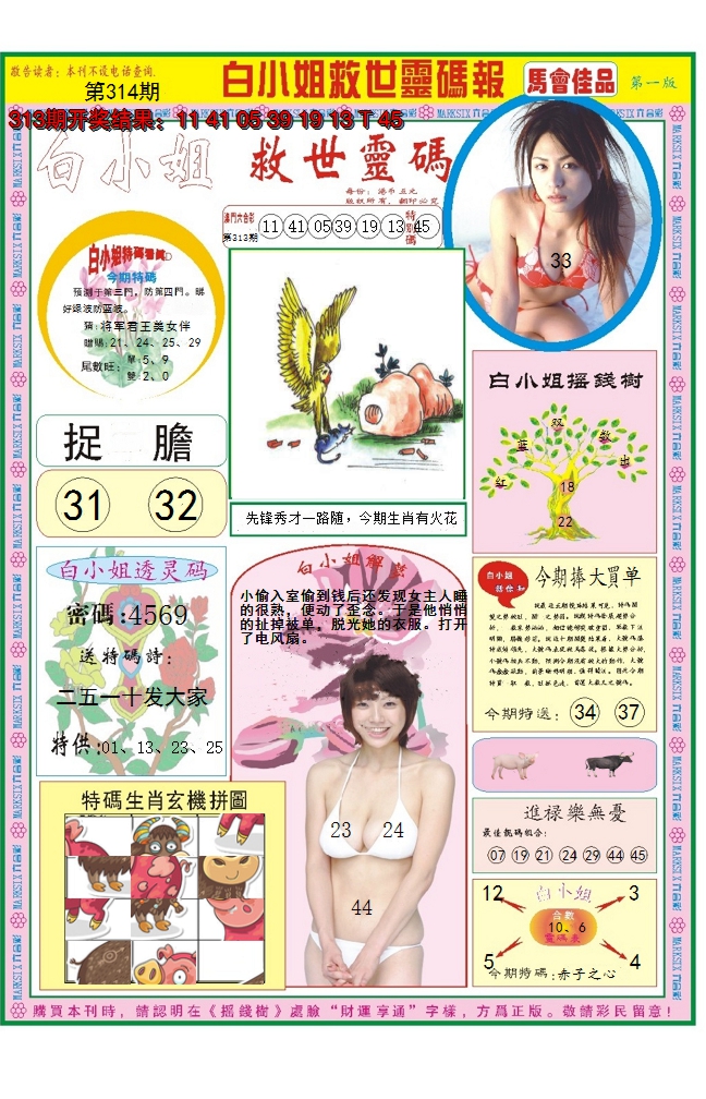 2024314期白小姐龙卷风A