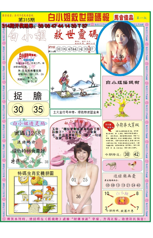 2024315期白小姐龙卷风A