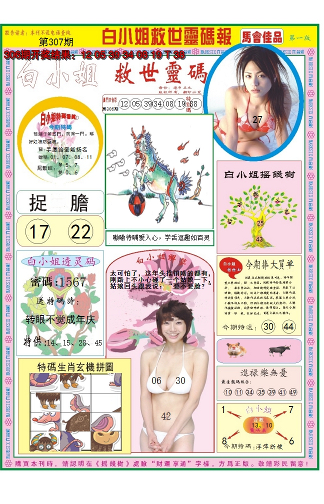 2024307期白小姐龙卷风A