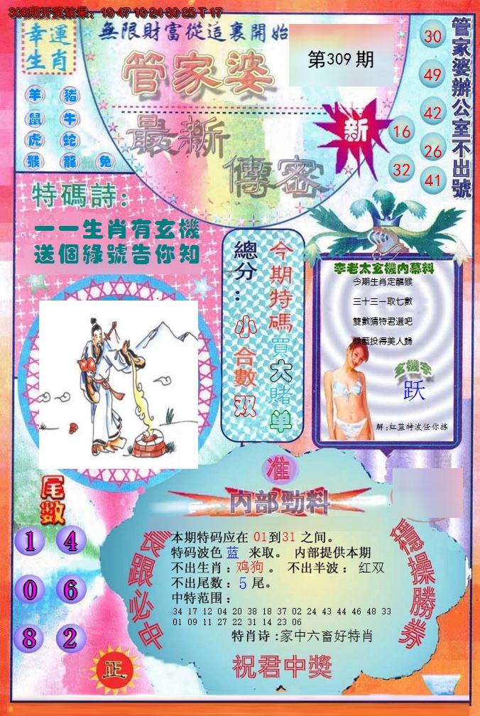 2024309期管家婆新传密