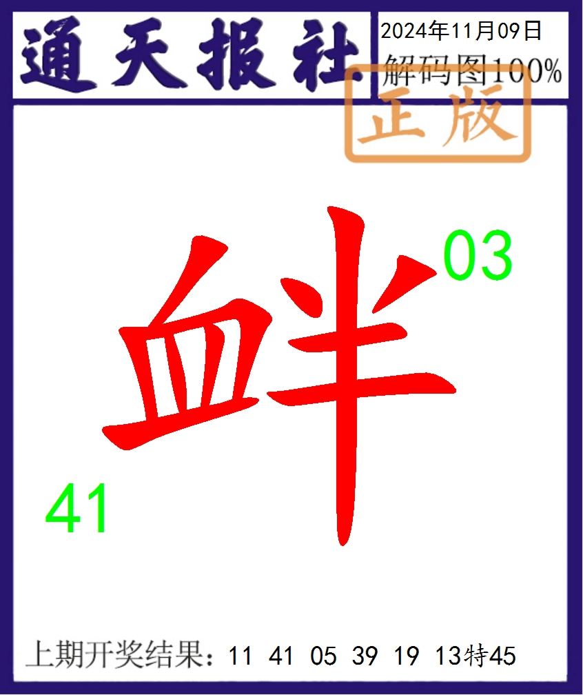 2024314期通天报解码图