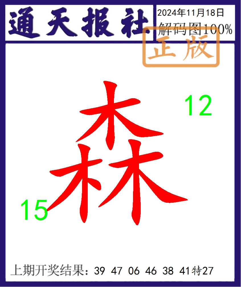 2024323期通天报解码图