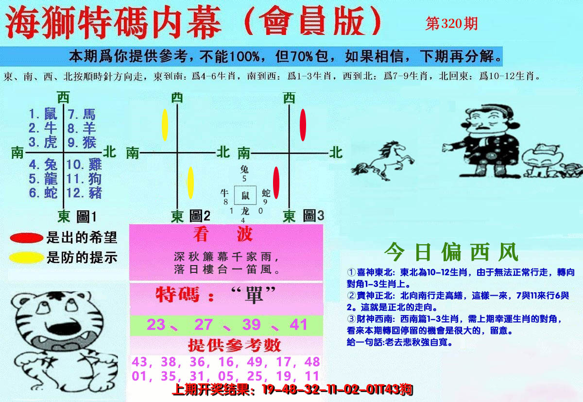2024320期另版海狮特码内幕报