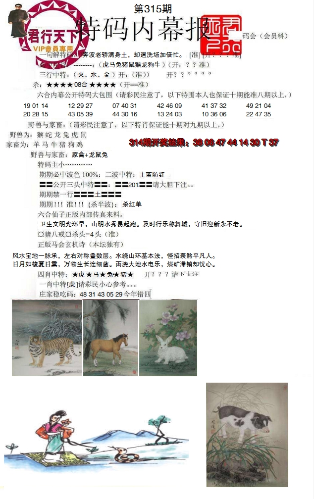 2024315期特码内幕报