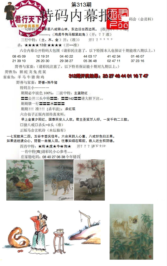 2024313期特码内幕报