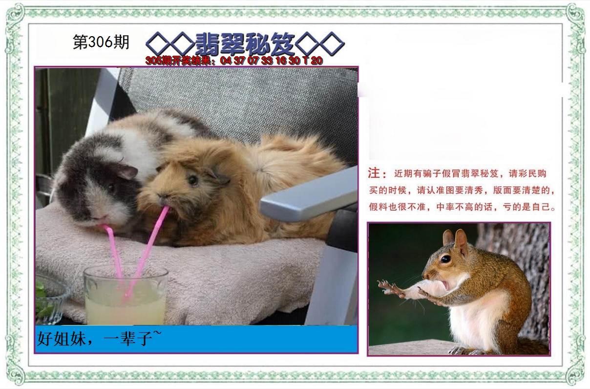 2024306期翡翠秘笈