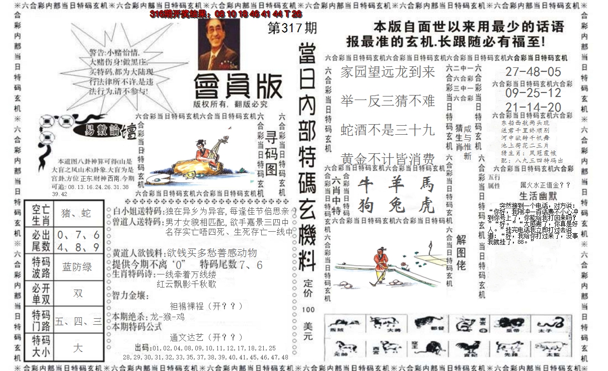 2024317期当日特码玄机报