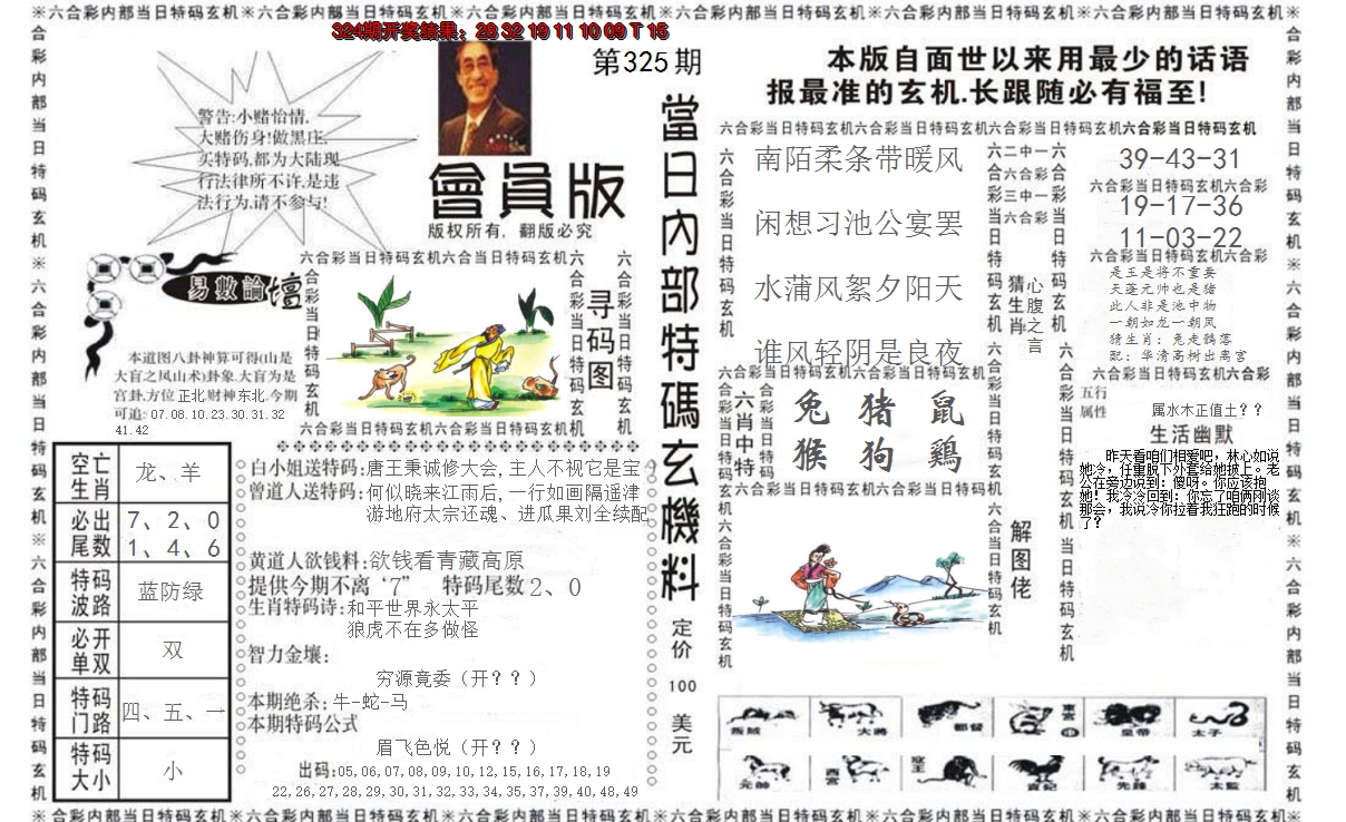 2024325期当日特码玄机报